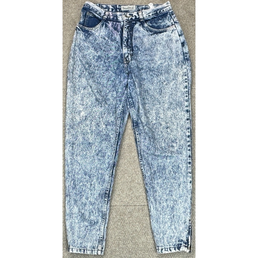 Bonjour Women Vintage Acid Washed 5 Pocket Denim Jeans Size 12